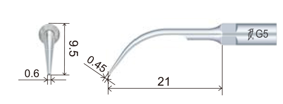 Размеры наконечника для скалера